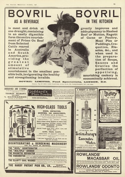 Advertentiespread uit The Graphic Christmas Number 1896 door English School