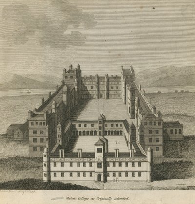 Luchtfoto van Chelsea College door English School