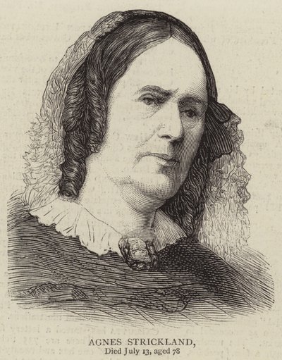 Agnes Strickland (gravure) door English School