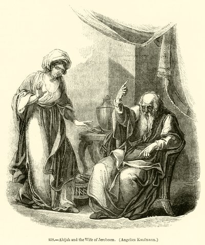 Ahia en de vrouw van Jerobeam, Angelica Kaufmann door English School