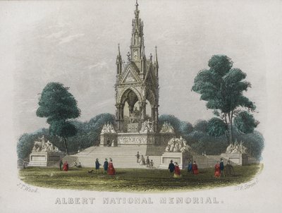 Albert Memorial, Kensington Gardens, Londen door English School