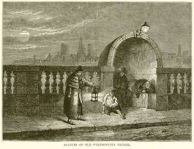 Nissen van de Oude Westminster Bridge door English School