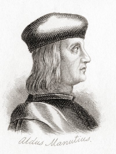Aldus Pius Manutius door English School
