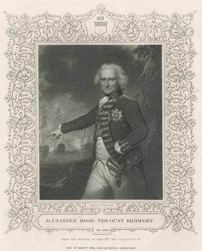 Alexander Hood, 1e burggraaf Bridport, illustratie uit 