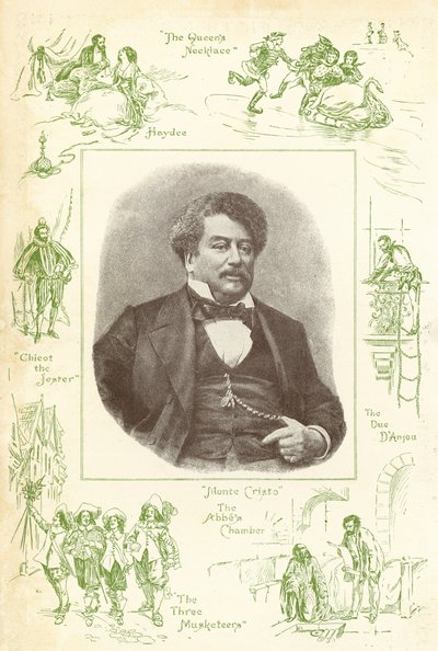 Alexandre Dumas, auteur van De Graaf van Monte Cristo door English School