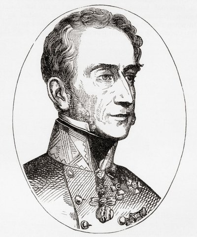 Alfred Candidus Ferdinand, Prins van Windisch-Gratz, Veldmaarschalk in het Oostenrijkse leger, uit Ward en Lock