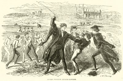 Alfred Wharton valt Dawlish aan door English School