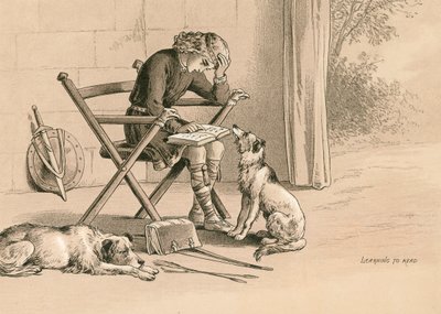 Alfred leert lezen door English School