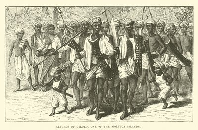 Alfuros van Gilolo, een van de Molukken door English School