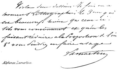 Alphonse Lamartine door English School