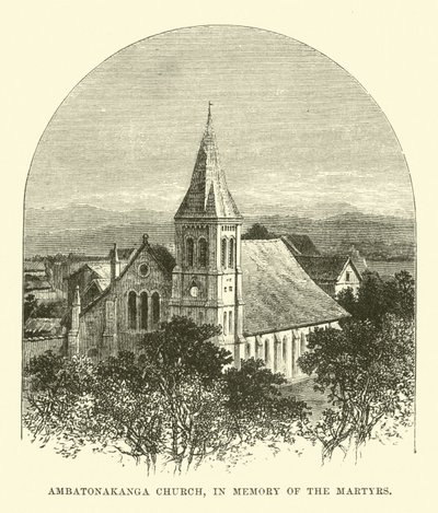 Ambatonakanga Kerk, ter nagedachtenis aan de martelaren door English School
