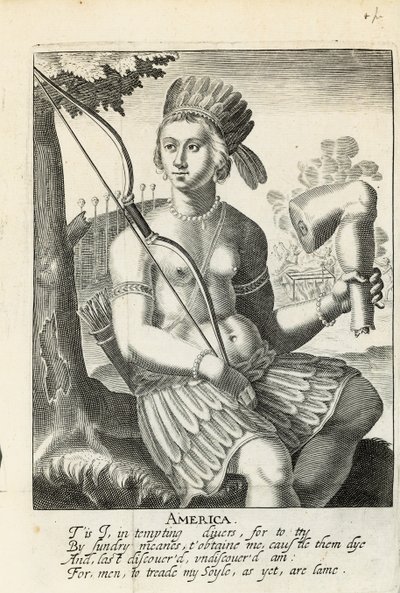 Amerika geschilderd naar het leven: De ware geschiedenis van de Spanjaarden in de veroveringen van de Indianen, door Sir Ferdinando Gorges en anderen door English School