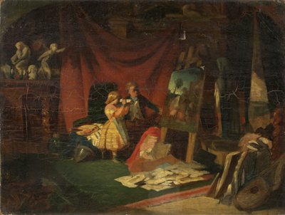 Een Atelier van een Kunstenaar door English School