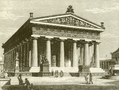 Een vroege Dorische tempel: Het heiligdom van Poseidon in Paestum door English School