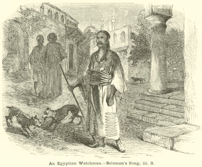 Een Egyptische Wachter, Hooglied, iii, 3 door English School