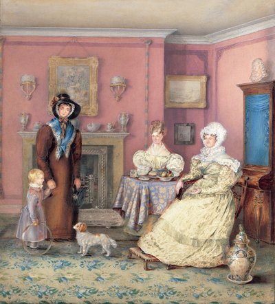 Een Engelse William IV Zaal in de Late Zomer, ca.1830 door English School