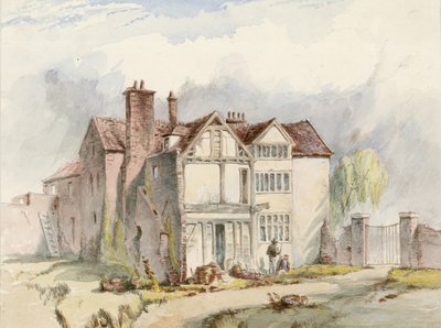 Een Oud Gebouw in Putney, Londen door English School