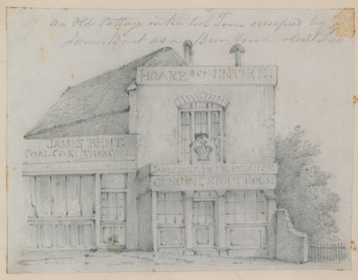 Een oud huisje in Kentish Town door English School