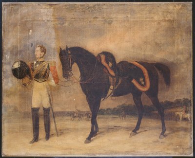 Een niet-geïdentificeerde officier, 2e Regiment Life Guards, c.1832 door English School