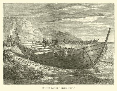 Oude Deense Vikingschip door English School