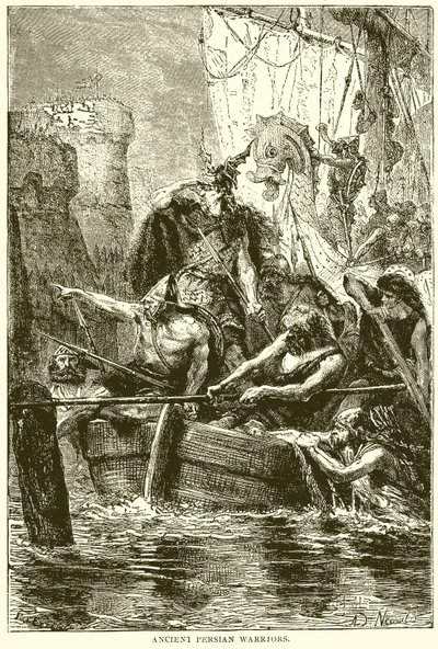 Oude Perzische Krijgers door English School