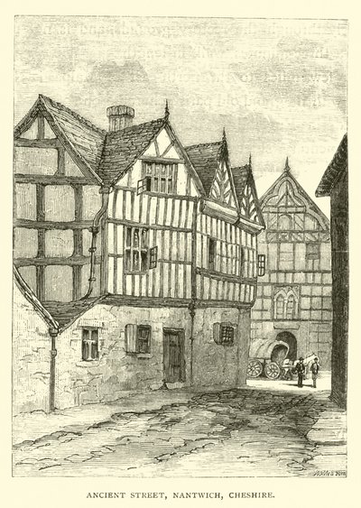 Oude Straat, Nantwich, Cheshire door English School