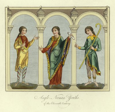 Angelsaksische jongeren van de 11e eeuw door English School