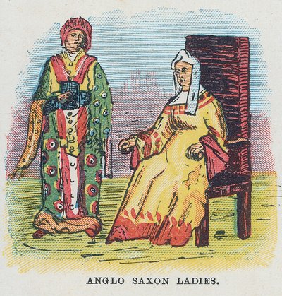 Angelsaksische dames, vrouwen, vrouwelijke door English School