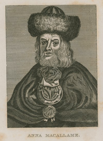 Anna Macallame, baardvrouw door English School