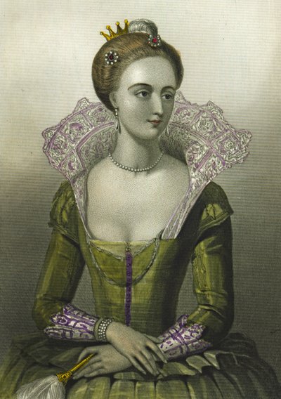 Anna van Denemarken, koningin-gemalin van Jacobus I van Groot-Brittannië door English School