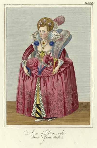 Anne van Denemarken, koningin van Jacobus I van Engeland door English School