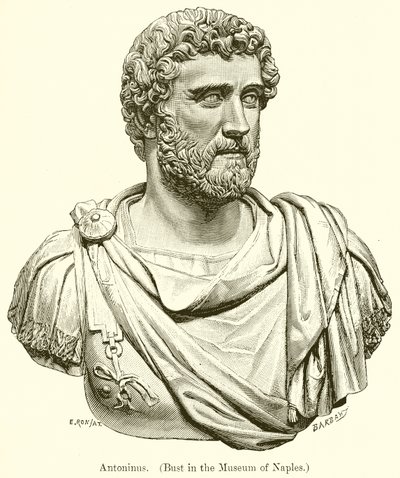 Antoninus. (Buste in het Museum van Napels) door English School