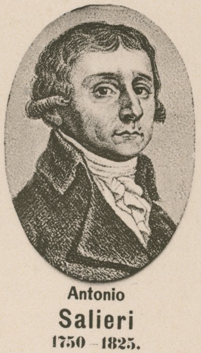 Antonio Salieri (gravure) door English School