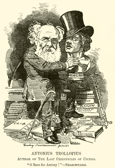 Antonius Trollopius, Auteur van De Laatste Kronieken van Cicero (gravure) door English School