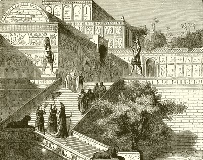 Toegang tot het paleis in Nineveh door English School