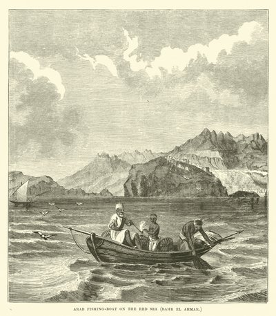 Arabische vissersboot op de Rode Zee, Bahr el Ahmar door English School