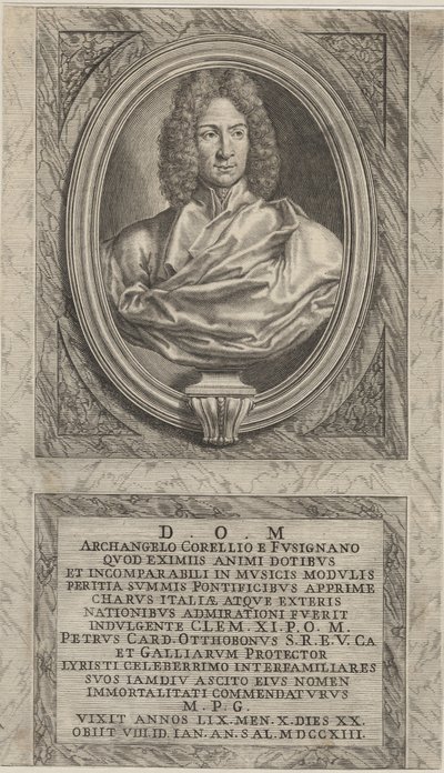 Arcangelo Corelli, ca. 1715 door English School