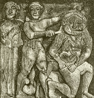 Archaïsche metope uit Selinus door English School