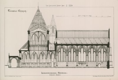 Architectonisch uitzicht op de Temple Church door English School