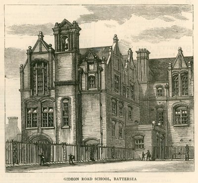 Architectuur van het London School Board: Gideon Road School, Battersea, Londen door English School