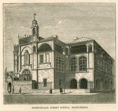 Architectuur van het London School Board: Nightingale Street School, Marylebone, Londen door English School
