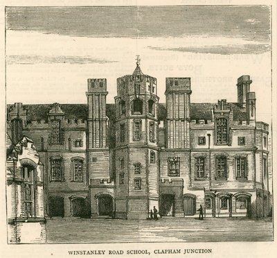 Architectuur van het London School Board: Winstanley Road School, Clapham Junction, Londen door English School