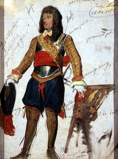 Harnas (c.1615) in het Louvre Museum, Parijs, c.1850 door English School