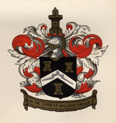 Wapens van de Vrijmetselaars van de Gateshead Chapter, 1671, uit The History of Freemasonry, volume II, uitgegeven door Thomas C. Jack, Londen, 1883 door English School