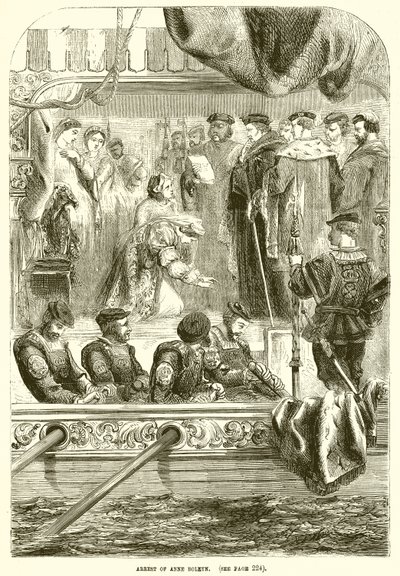Arrestatie van Anne Boleyn door English School
