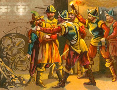 Arrestatie van Guy Fawkes door English School