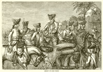 Arrestatie van Lord Pigot (1776) door English School