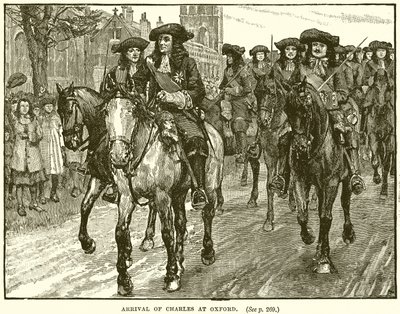 Aankomst van Karel in Oxford door English School