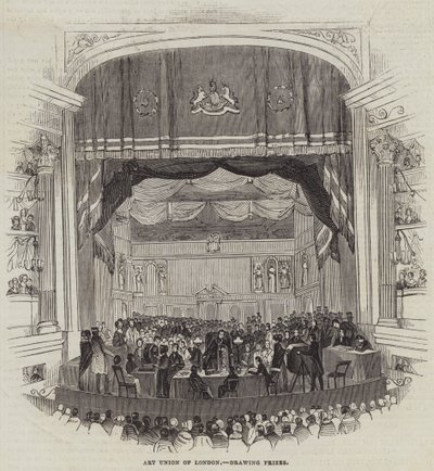 Art Union van Londen, Tekenprijzen (gravure) door English School