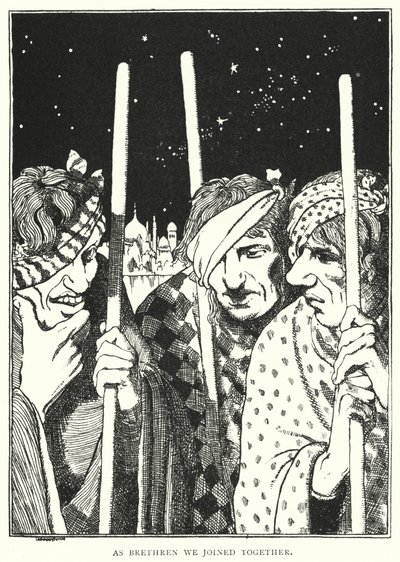 Als broeders kwamen we samen (gravure) door English School
